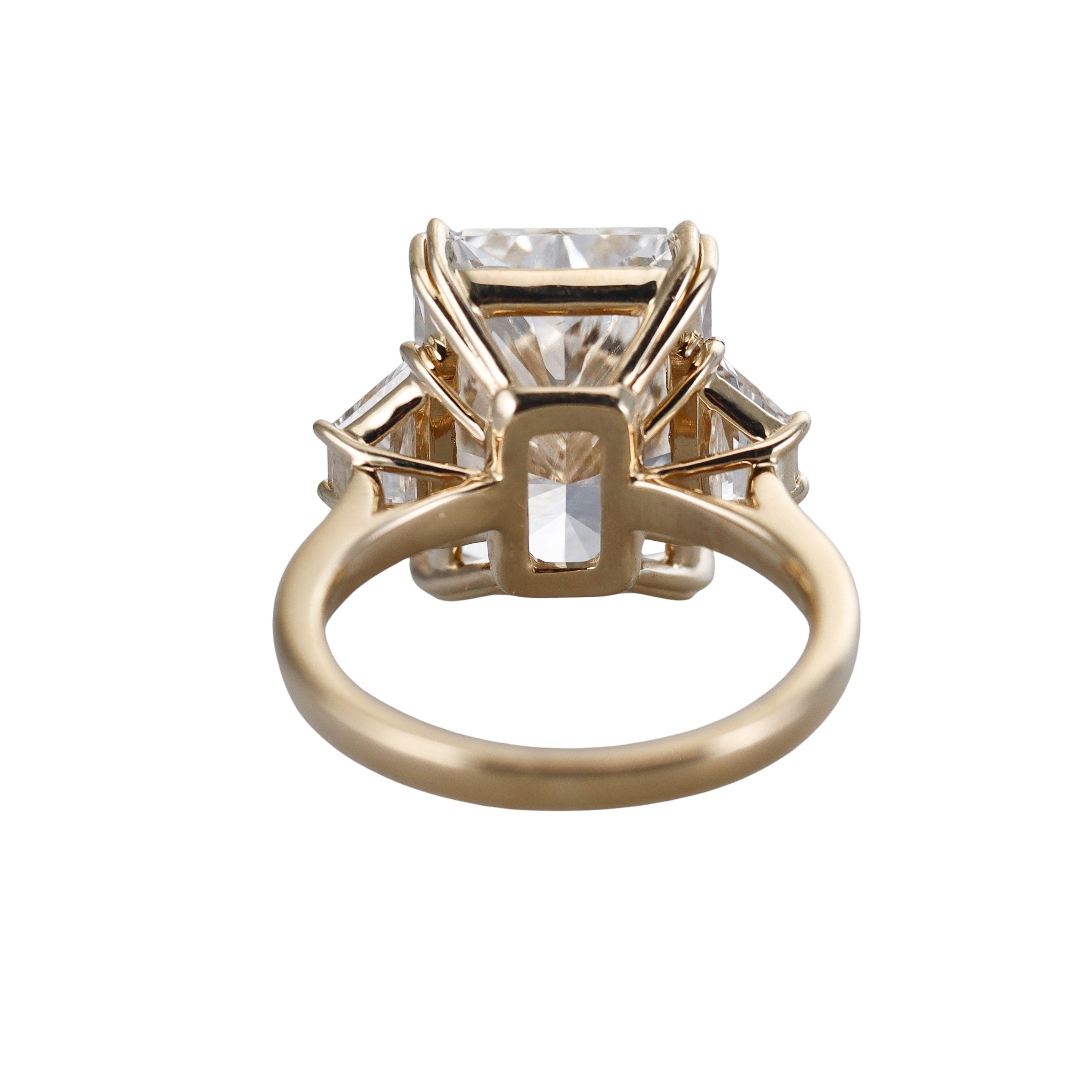 14k Solid Gold Lab Grown 10.91ct F/VVS2 Diamond Engagement Ring