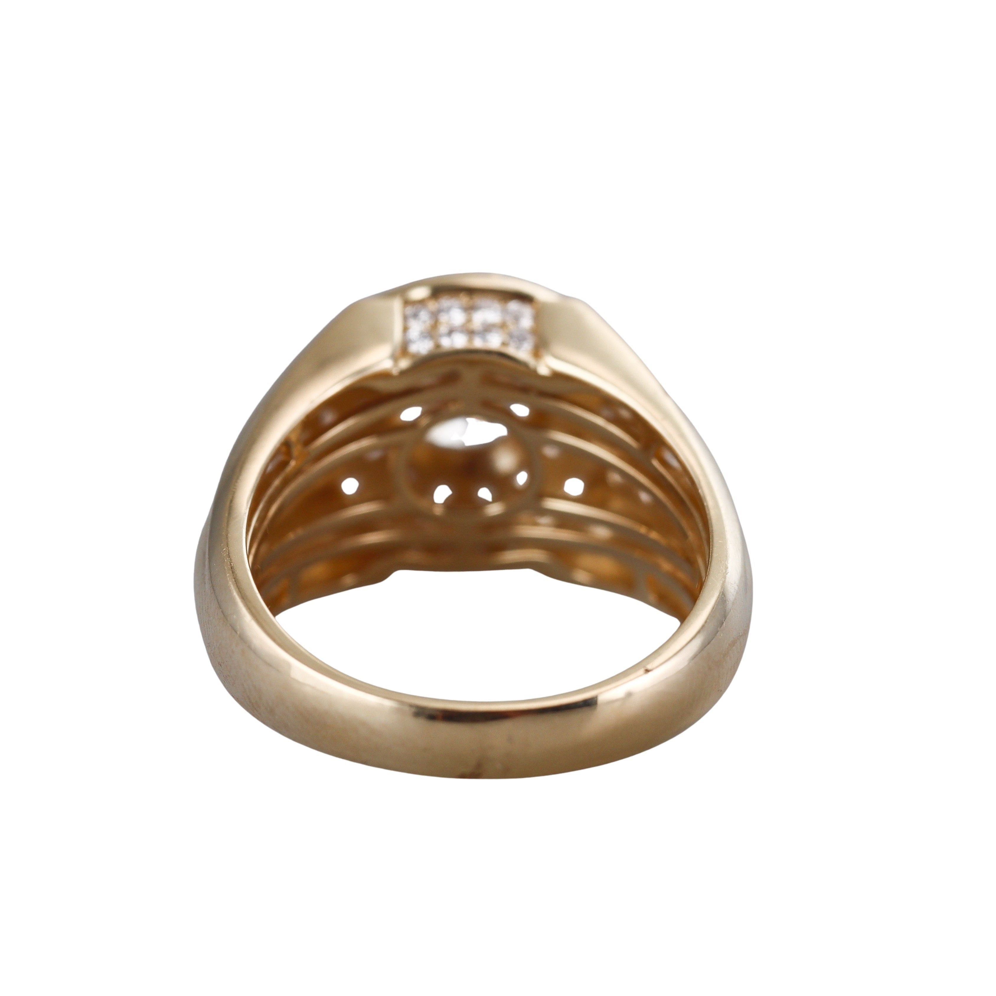 14k Solid Gold Lab Grown IGI 4.17ctw Round Diamond Ring