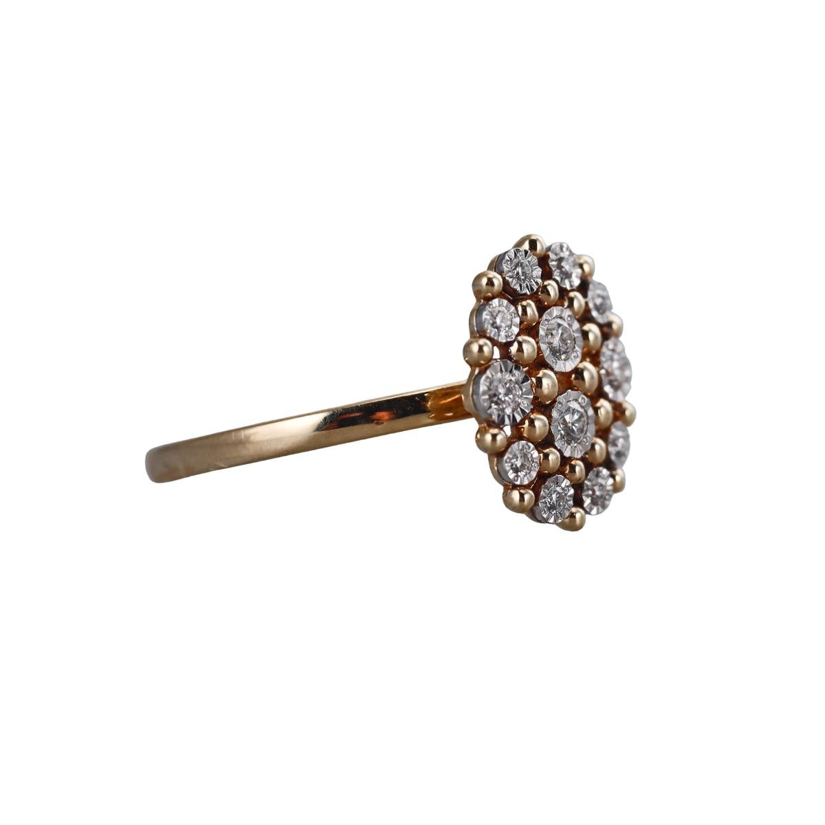 14k Yellow Gold Diamond Ring