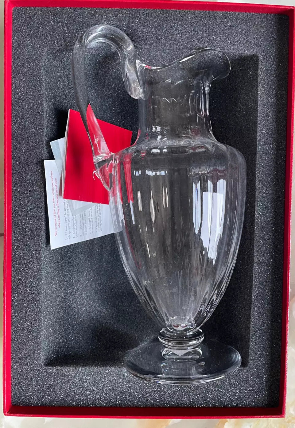 Baccarat Crystal Glass Pitcher 4152300