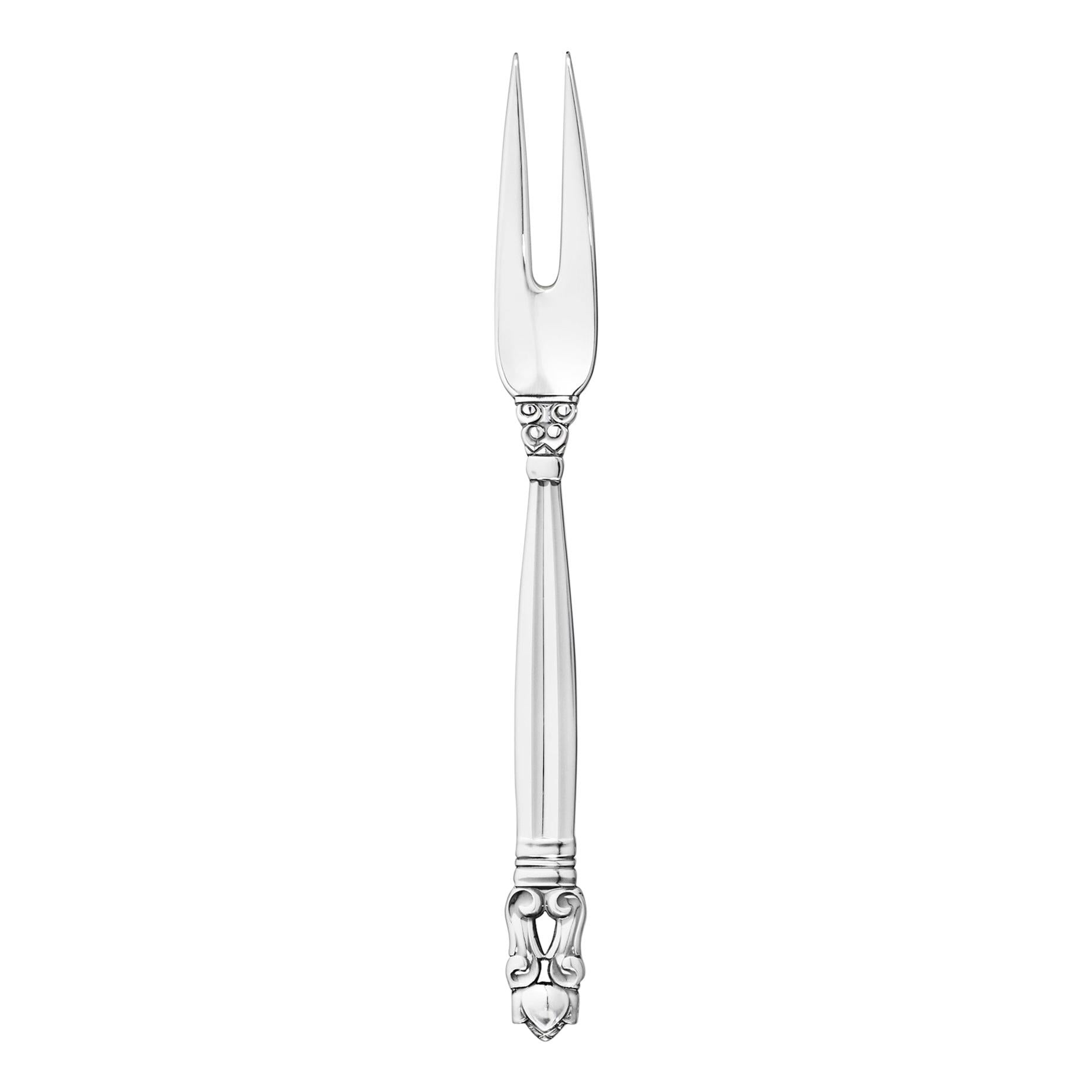 Georg Jensen Acorn Sterling Silver Date Fork