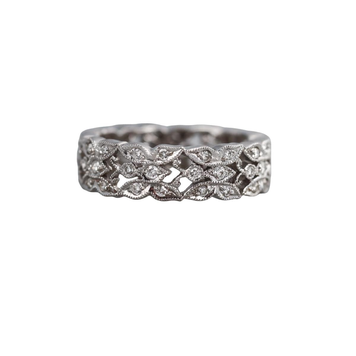 18k Gold Diamond Band Eternity Ring