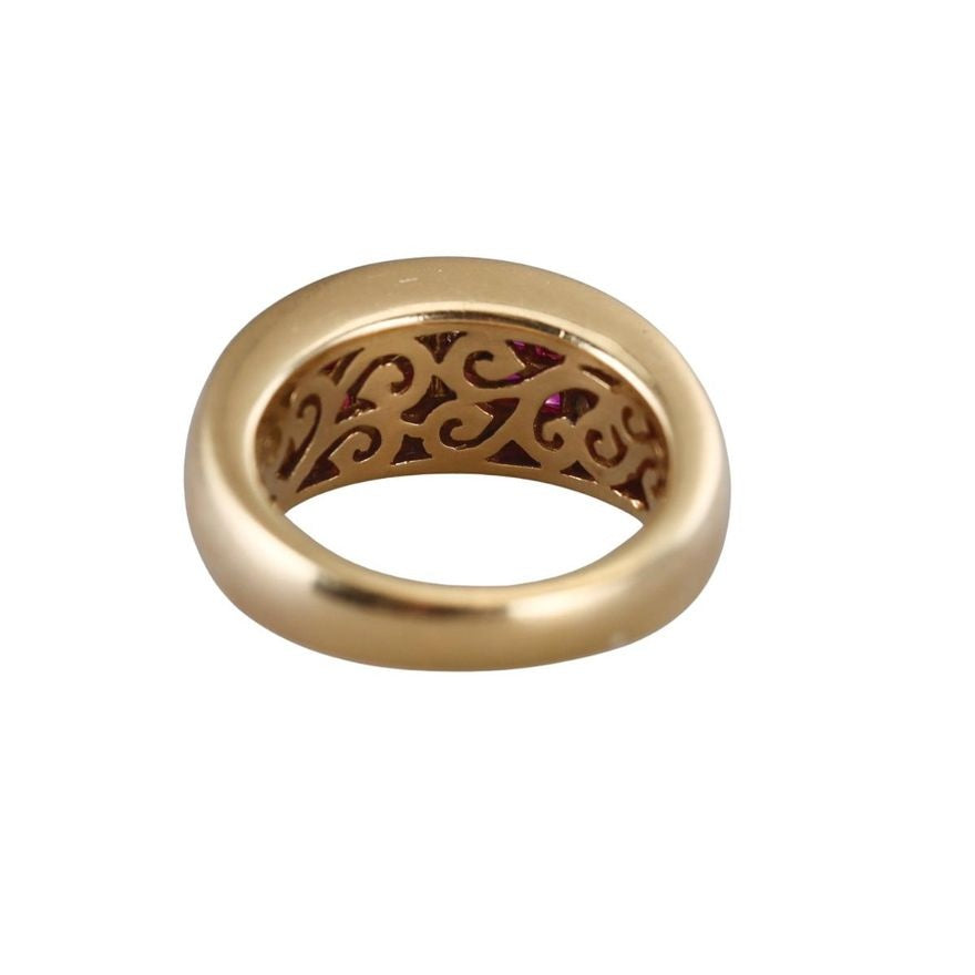 18k Gold Diamond Ruby Ring