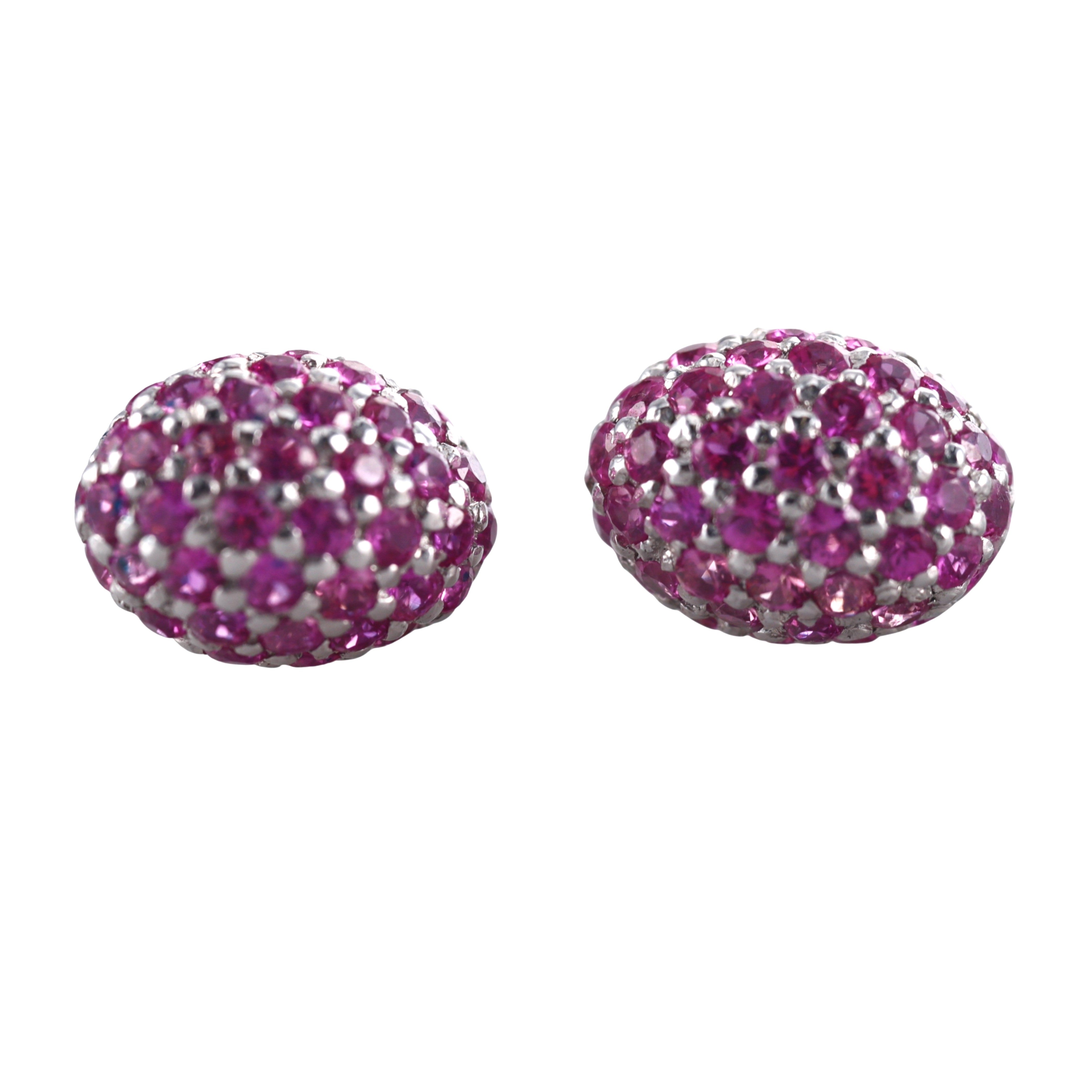 18k Gold Roberto Coin Pink Sapphire Earrings