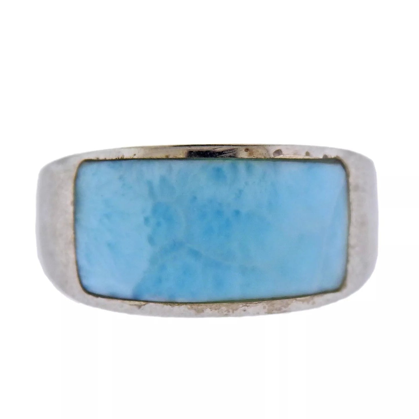Marahlago  Sterling Silver Larimar Ring Retail $286
