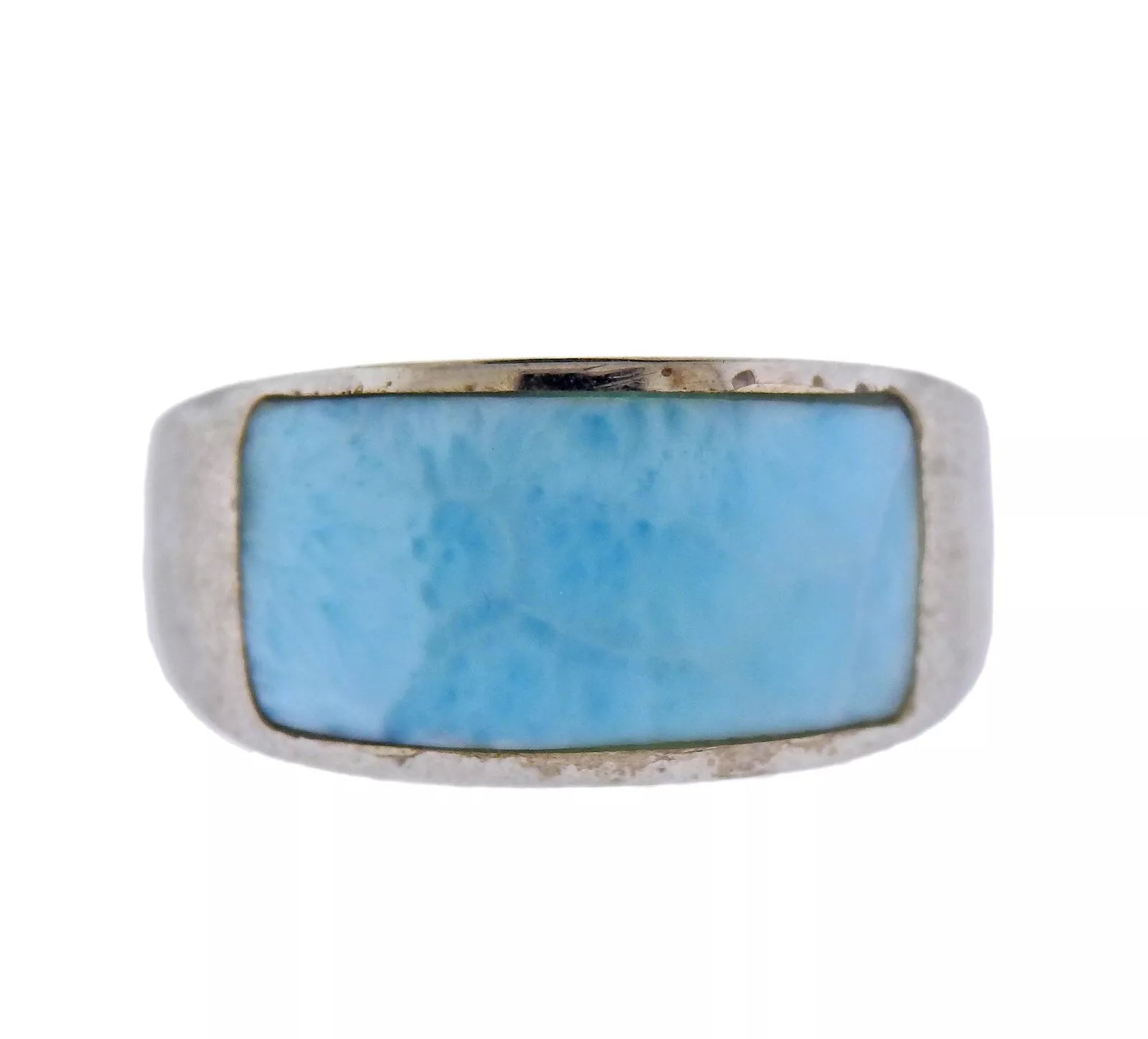 Marahlago  Sterling Silver Larimar Ring Retail $286  #42