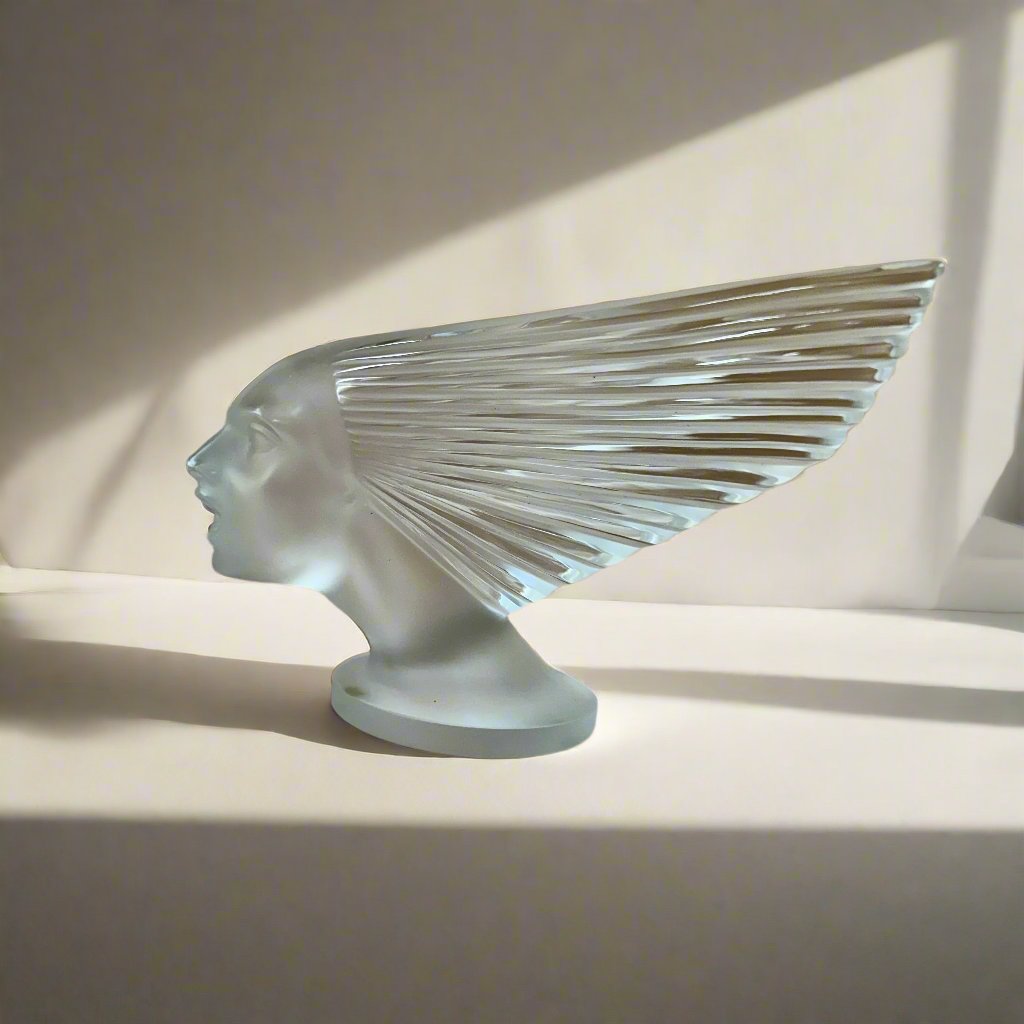 Lalique Crystal Victoire Car Mascot Paperweight #10108200