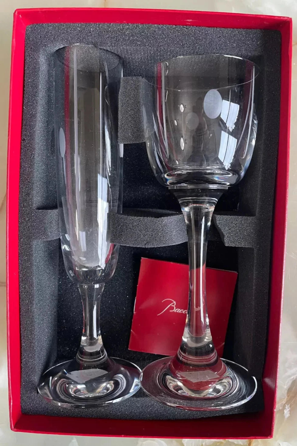 Baccarat Crystal Tranquility Red Wine and Champagne Glass Set 2102313