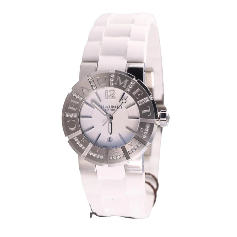 Chaumet Class One Diamond Steel White Rubber Watch