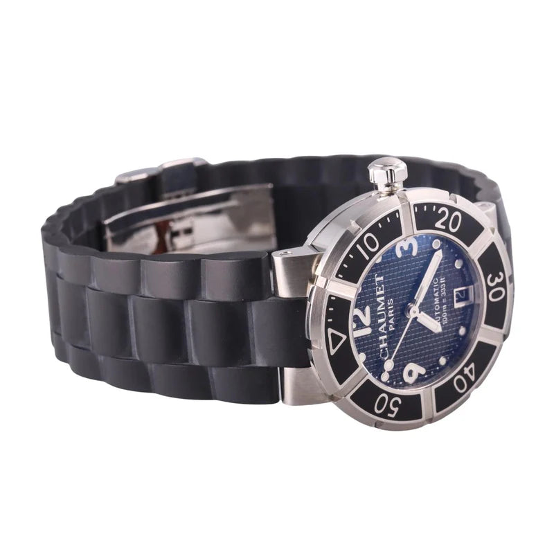 Chaumet Class One Black Rubber Steel Watch