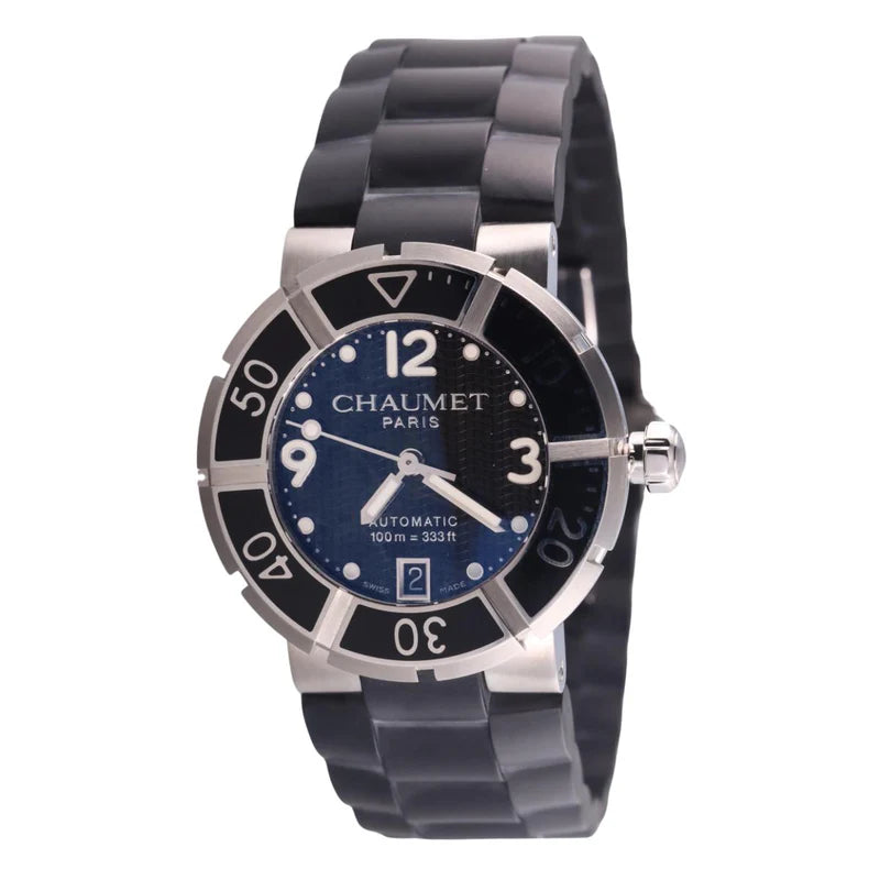 Chaumet Class One Black Rubber Steel Watch