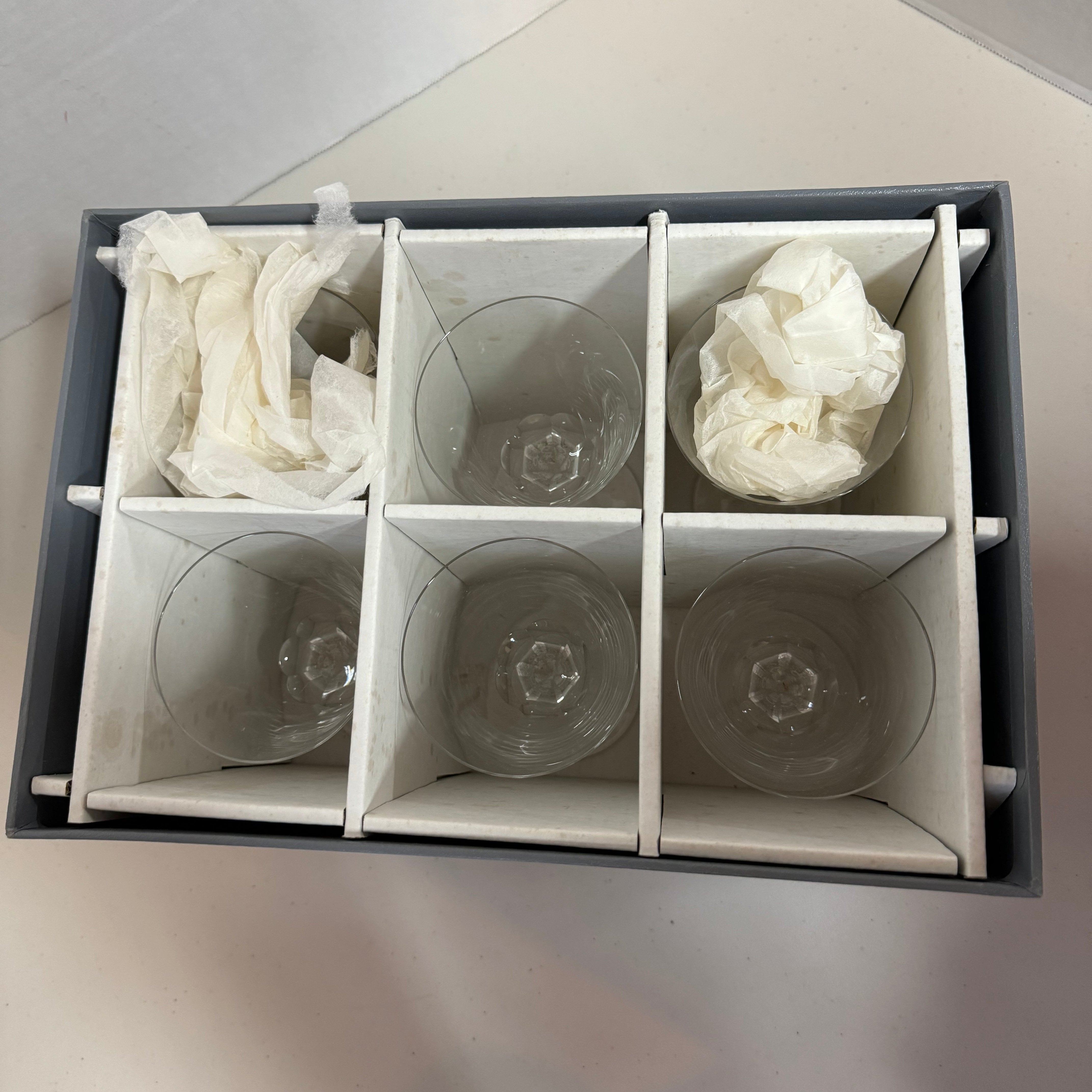 Lalique Treves Water Goblet Set of 6