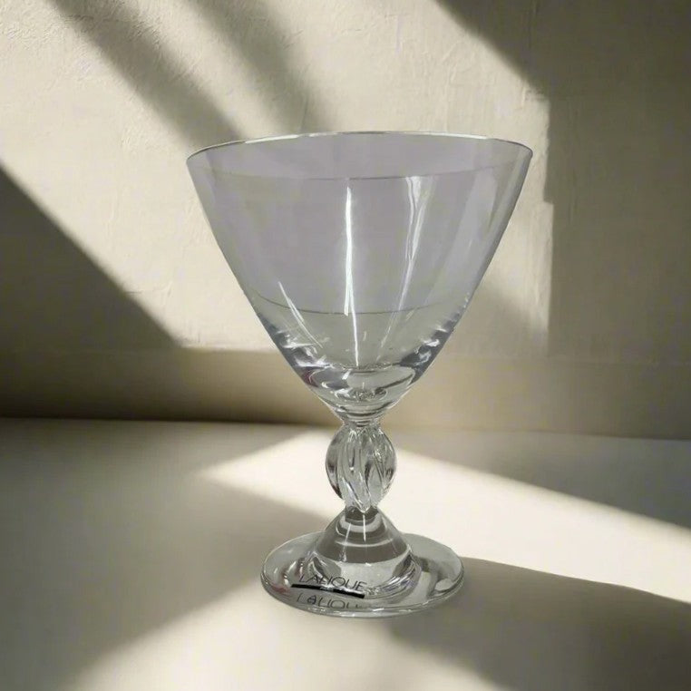 Lalique Frejus Champagne Sherbet Flute Set of 6
