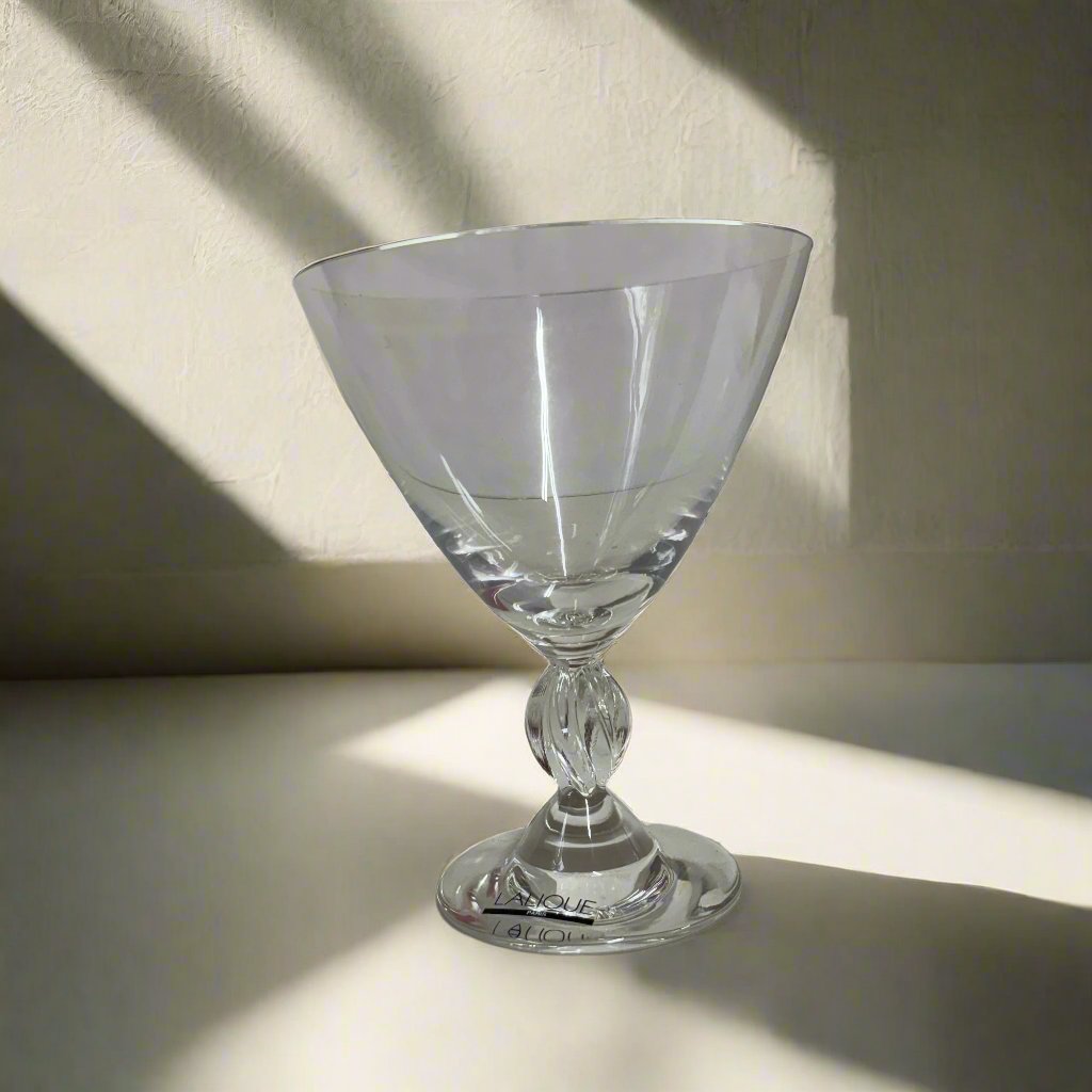 Lalique Frejus Champagne Sherbet Flute Set of 6