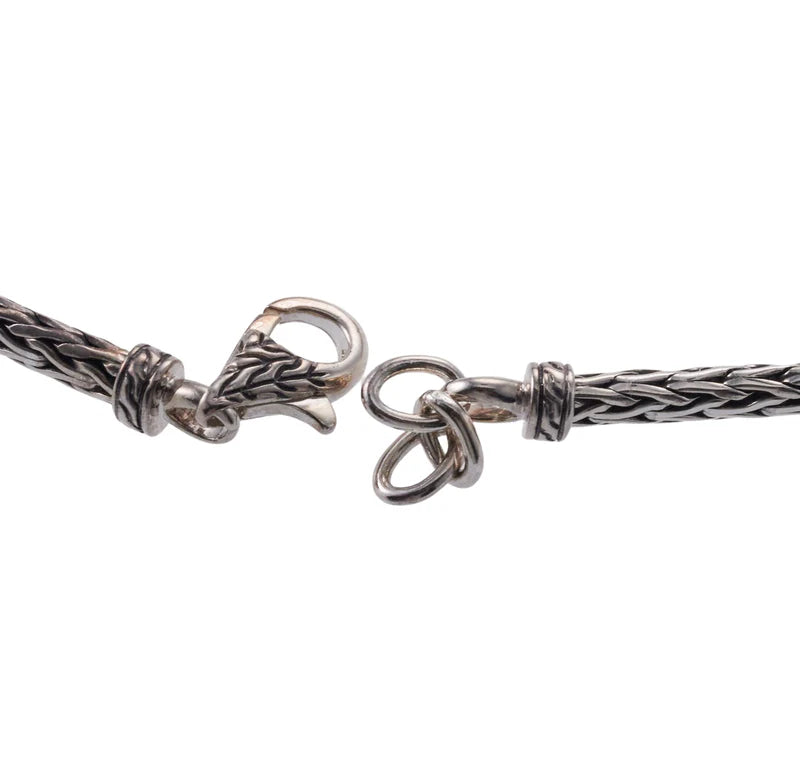 John Hardy Sterling Silver Asli Diamond Link Bracelet OG-2465