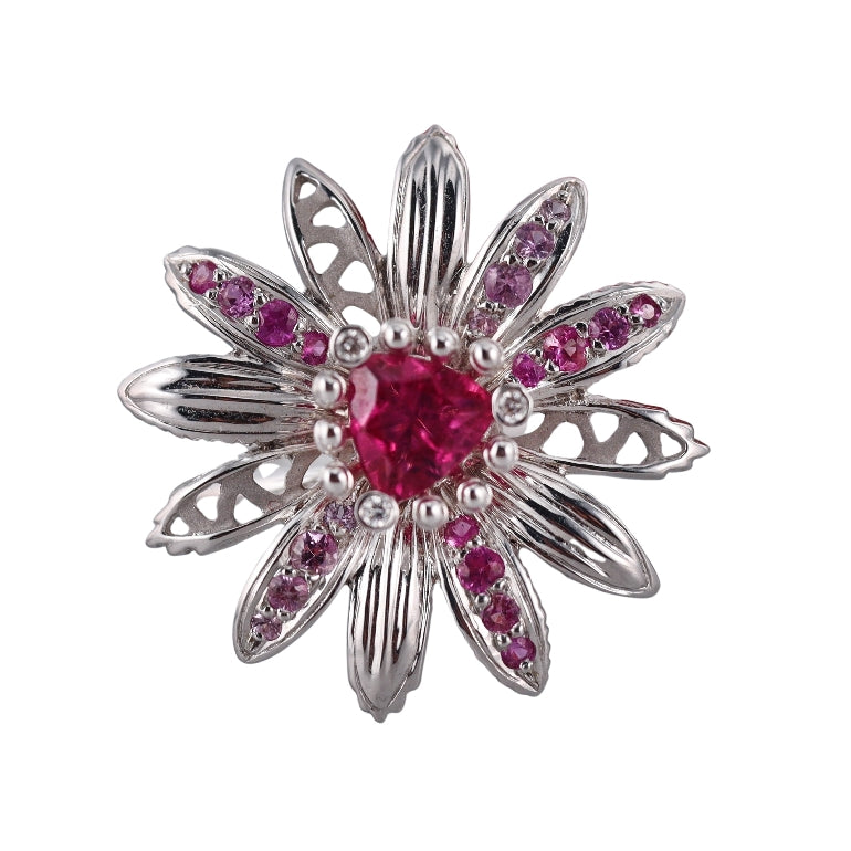 Carrera y Carrera Margarita Pink Sapphire White Gold Ring