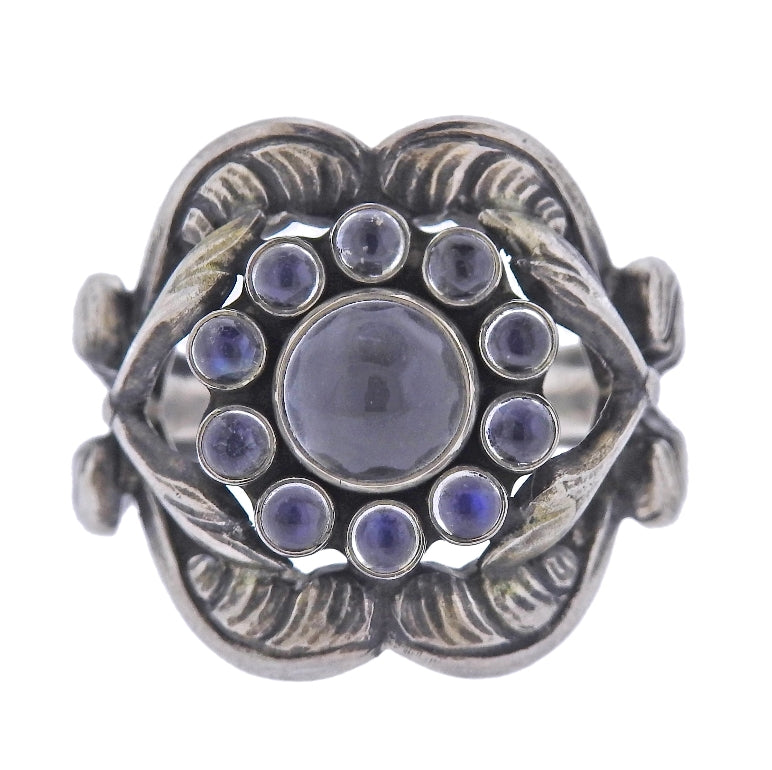 Georg Jensen Moonlight Blossom Moonstone Silver Ring