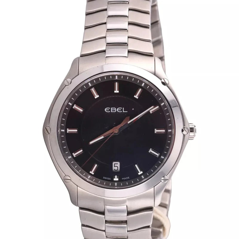 Ebel Classic Sport Steel Black Dial Watch 1216018