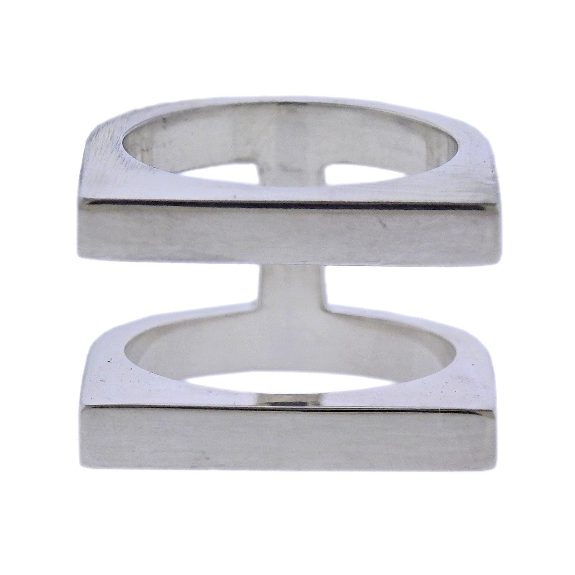 Georg Jensen Aria Silver Two Row Ring