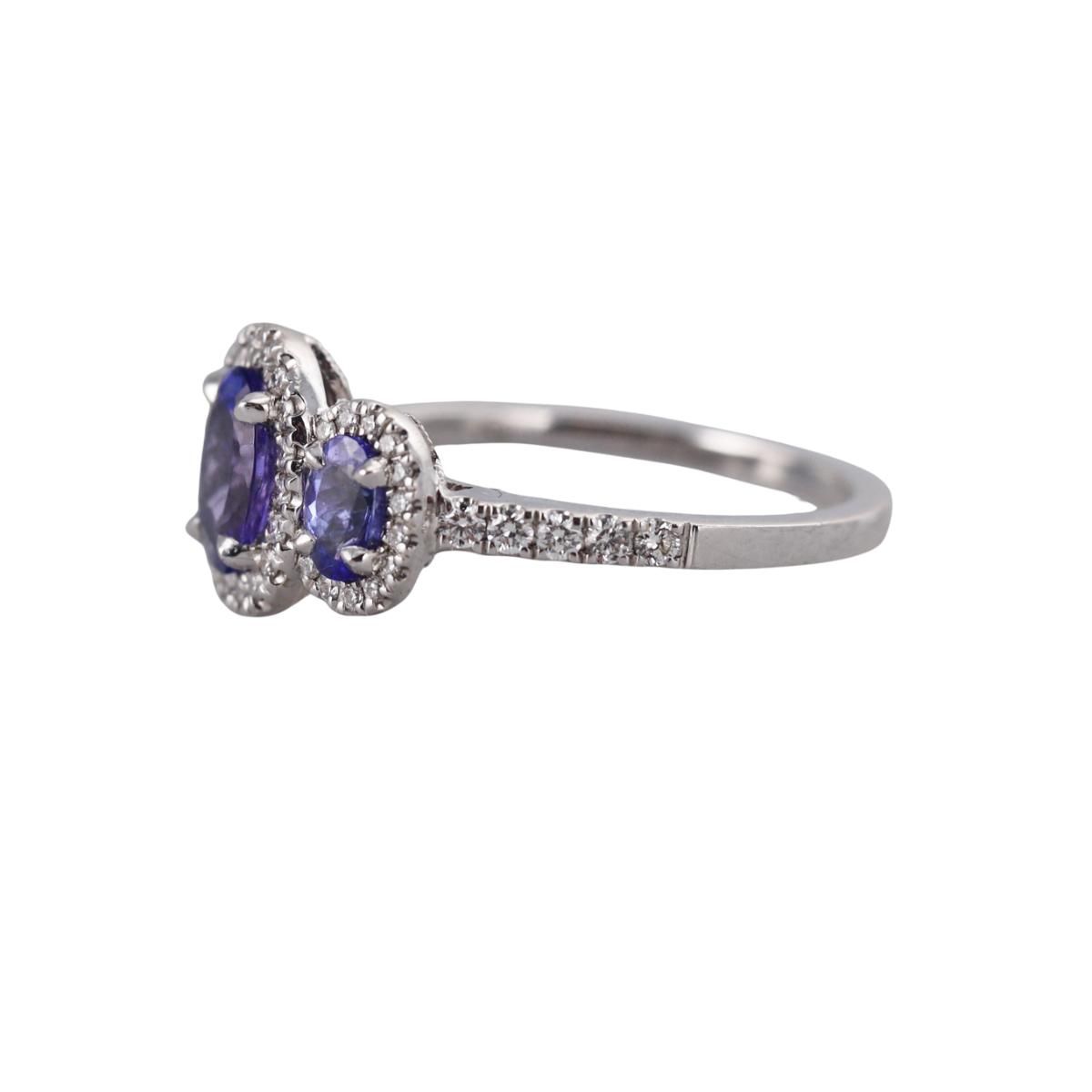 14k Gold Diamond Tanzanite Ring