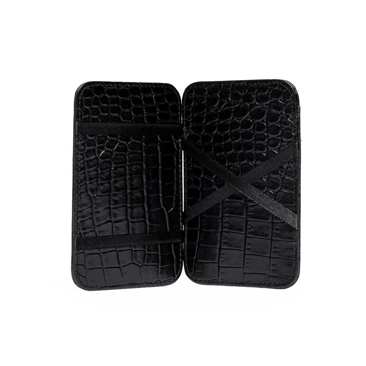 Rapport London Director's Range Leather Magic Wallet in Black