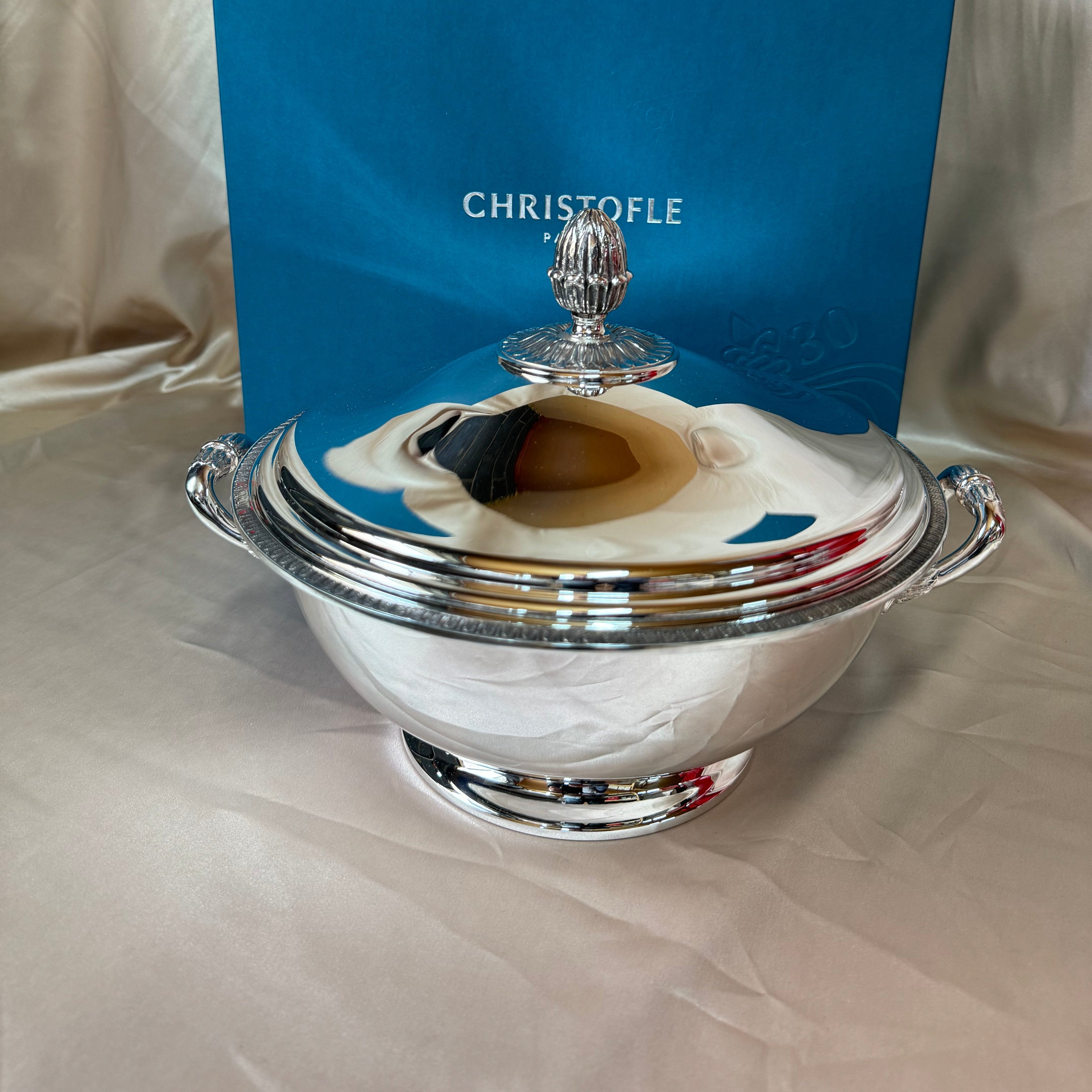 Christofle Malmaison Silver Plated Soup Tureen B04120423