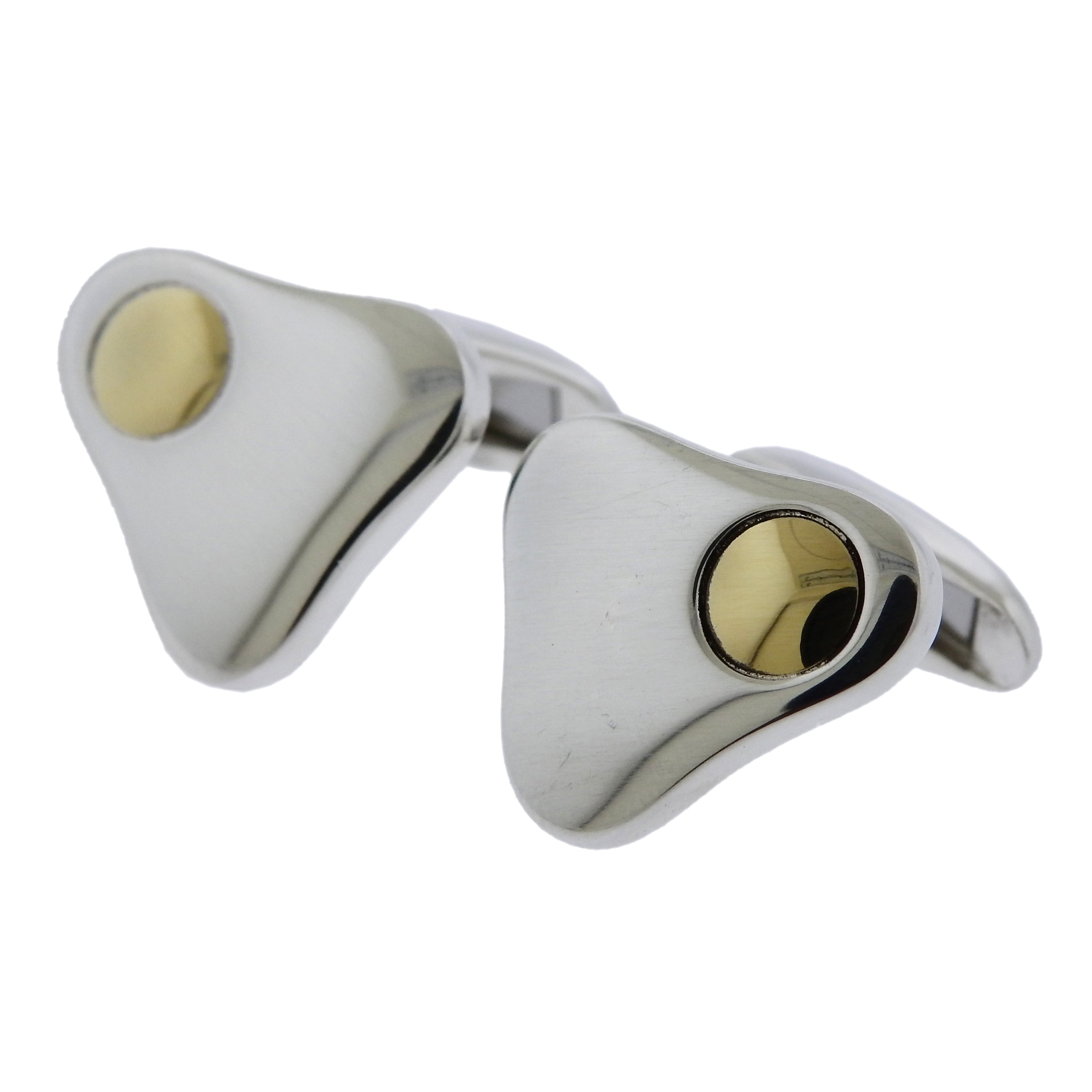 Georg Jensen Regitze Sterling Silver Triangle Cufflinks OG-1912