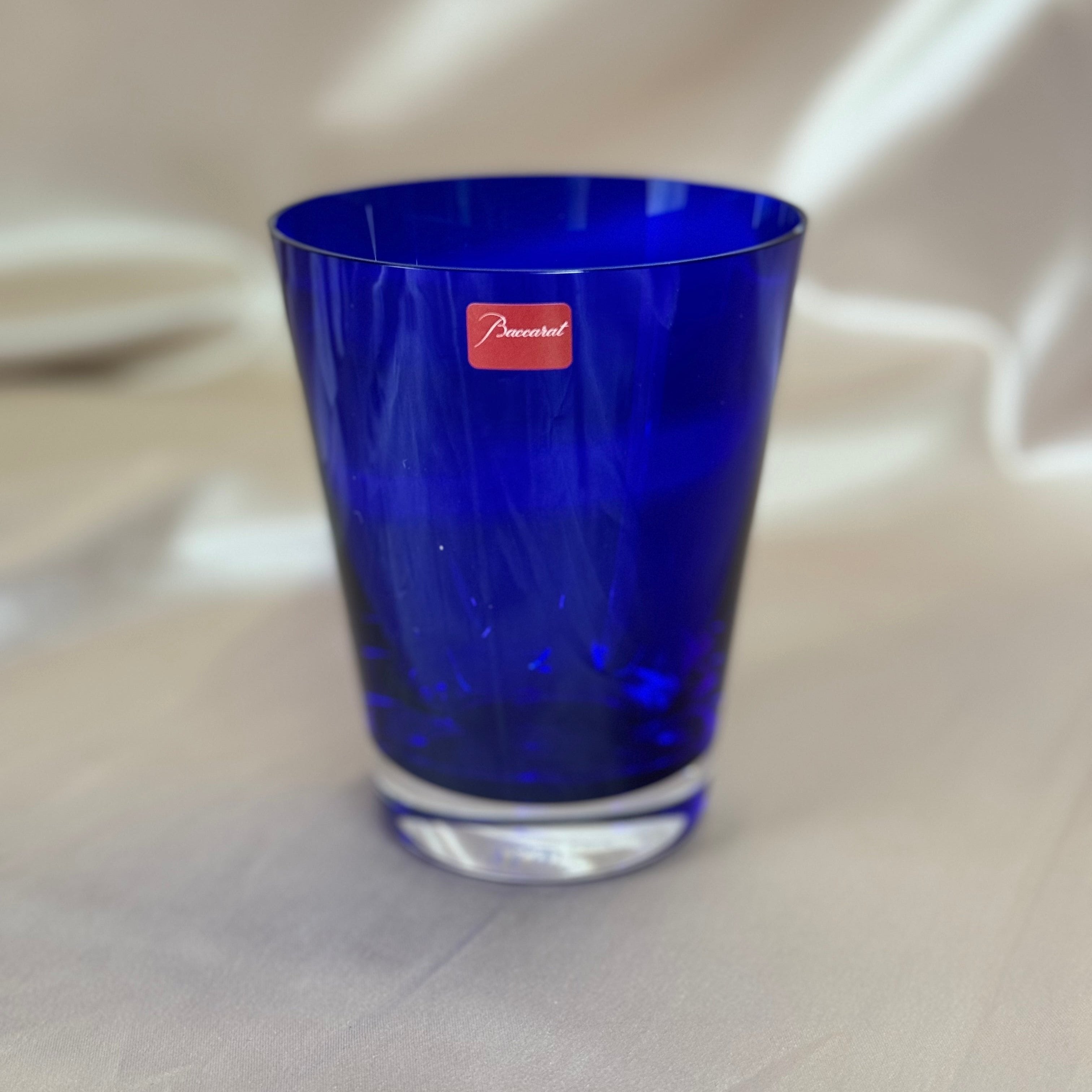 Baccarat Crystal Mosaique Tumbler Set of 6 Dark Blue 2101628