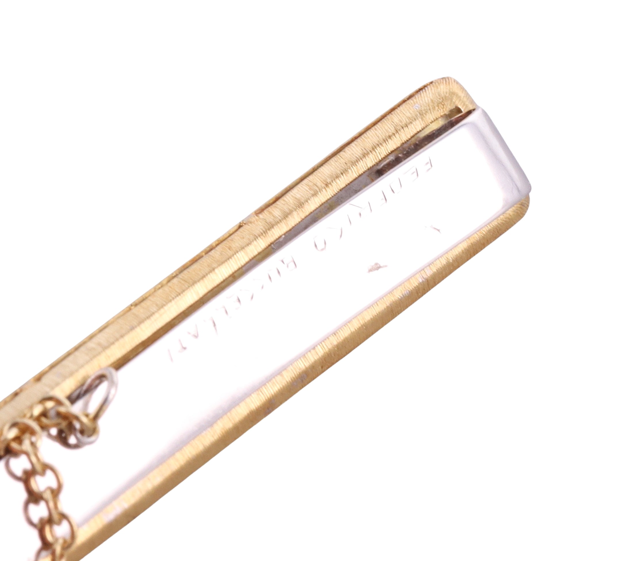 Buccellati 18k Gold Tie Tack Bar