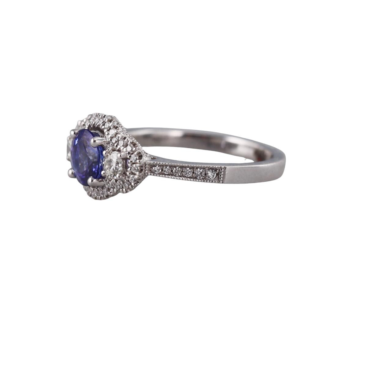 14k Gold Diamond Tanzanite Ring