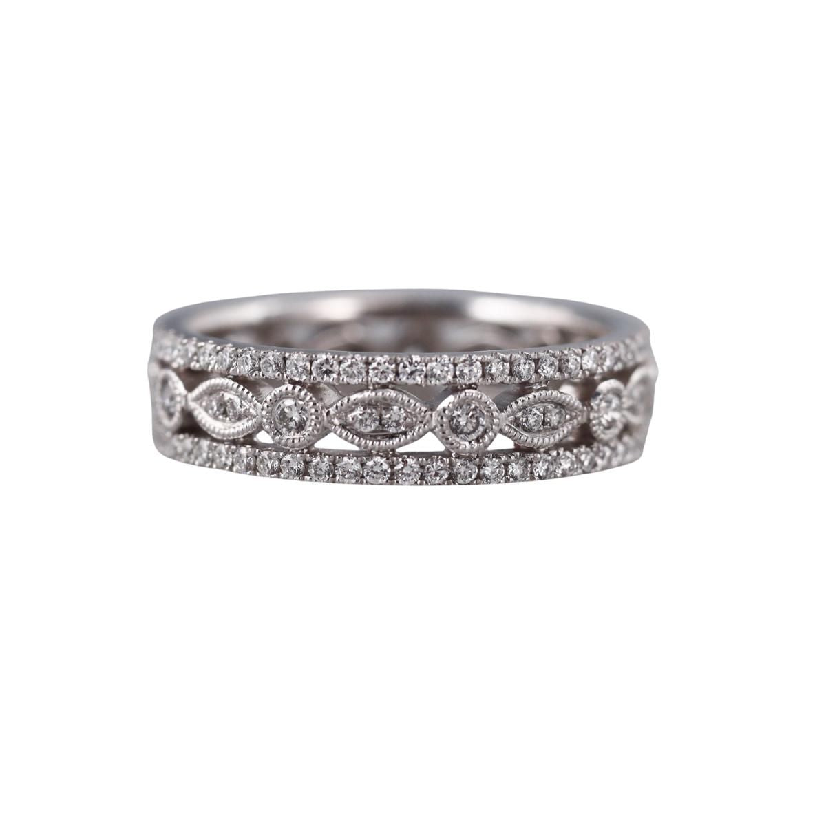 Platinum Diamond Eternity Band Ring