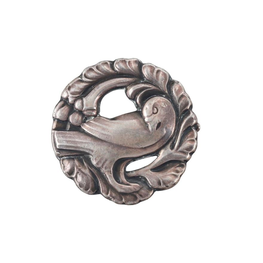 Georg Jensen 830 Silver Dove Brooch No. 134