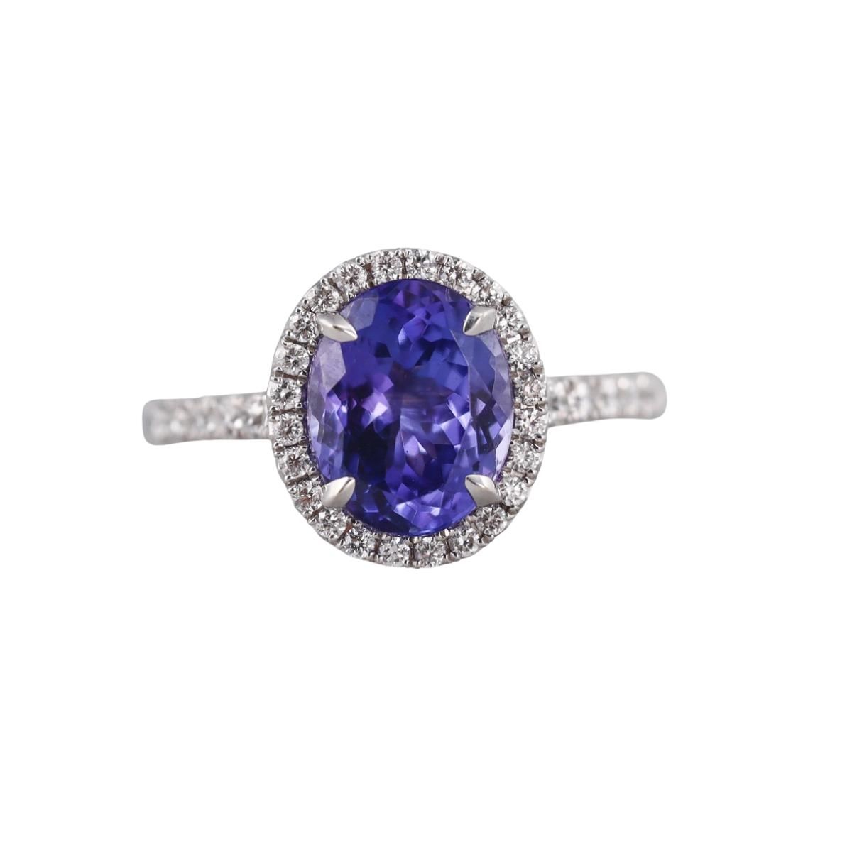 14k Gold Diamond Tanzanite Ring