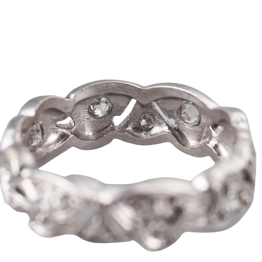Mid Century Platinum Diamond Wedding Band Ring