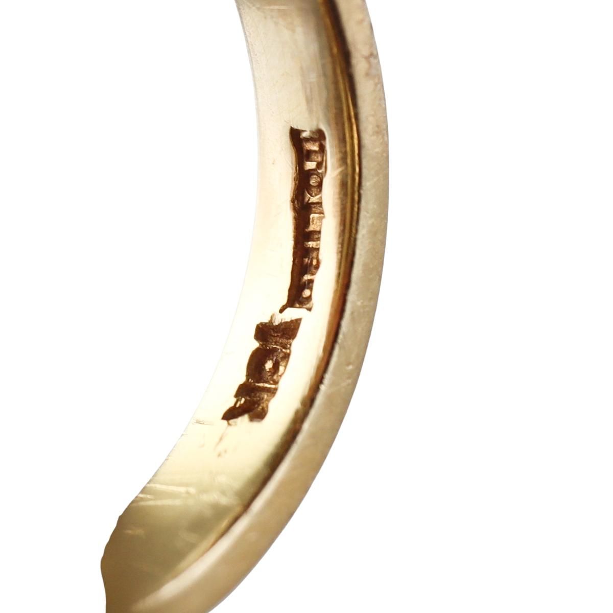 Toliro Italian 1970s 18k Gold Lapis Diamond Ring