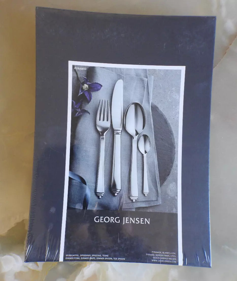 Georg Jensen Pyramide 4 pc Flatware Set