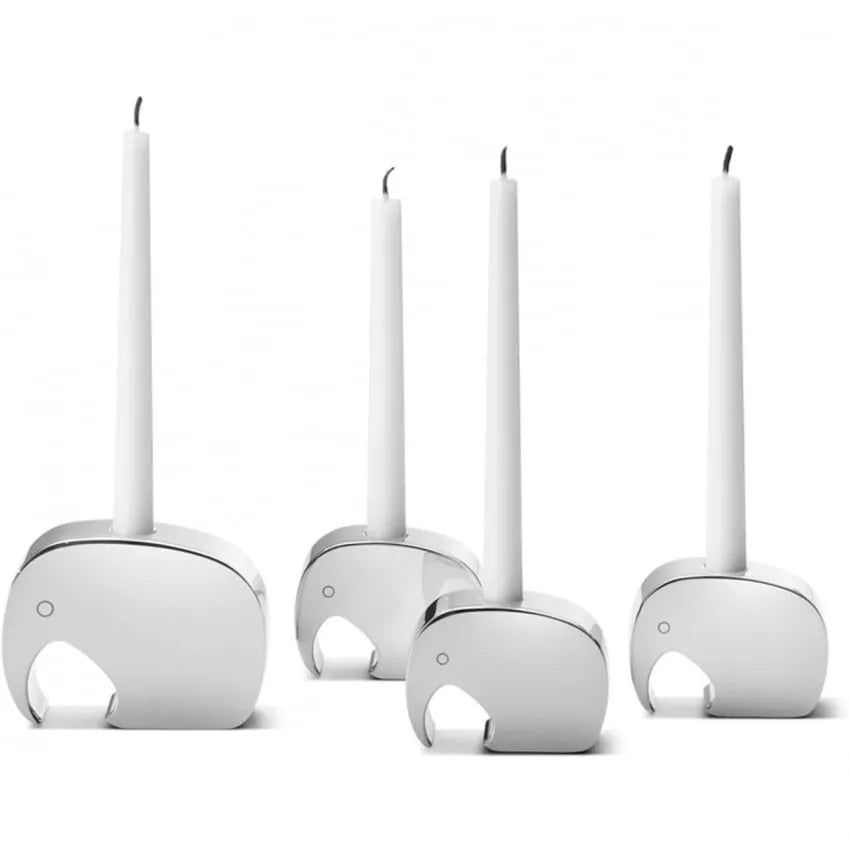 Georg Jensen Elephant Candle Holder Set