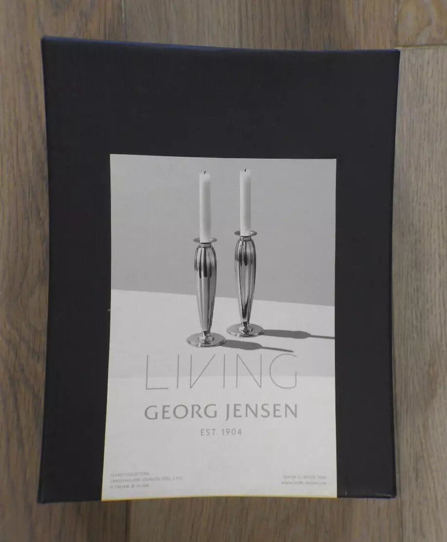 Georg Jensen Legacy Bernadotte Candle Holder Set of 2