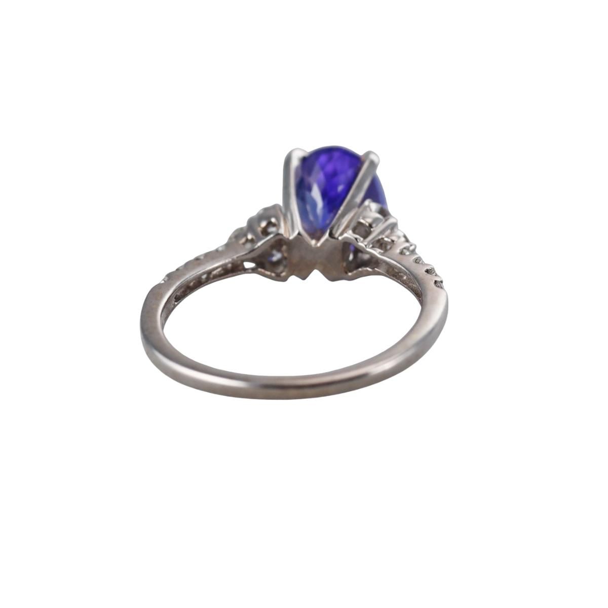 2.88ct Tanzanite Diamond 14k Gold Ring