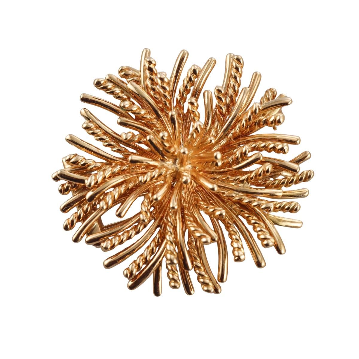 Tiffany & Co Anemone 18k Yellow Gold Brooch