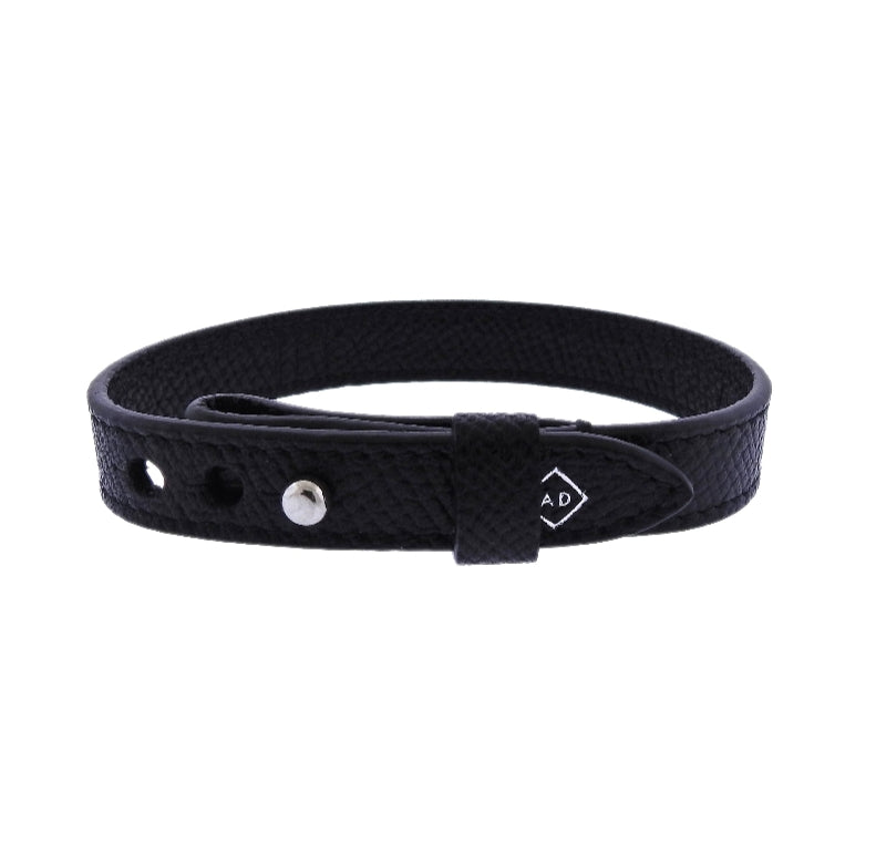 Alfred Dunhill Black Leather Bracelet DUJZC0772K