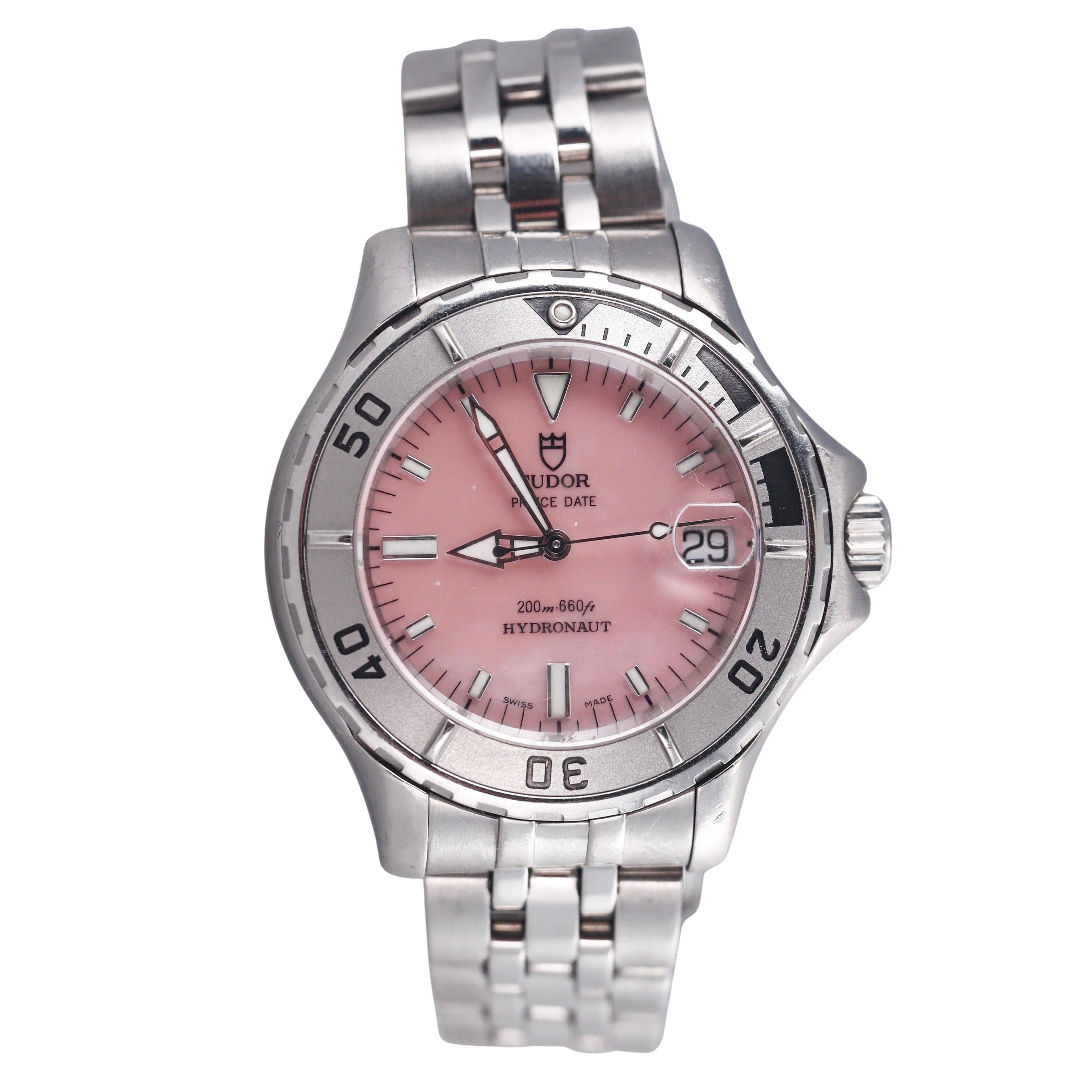 Tudor Hydronaut Prince Date Pink MOP Automatic Watch 85190 P