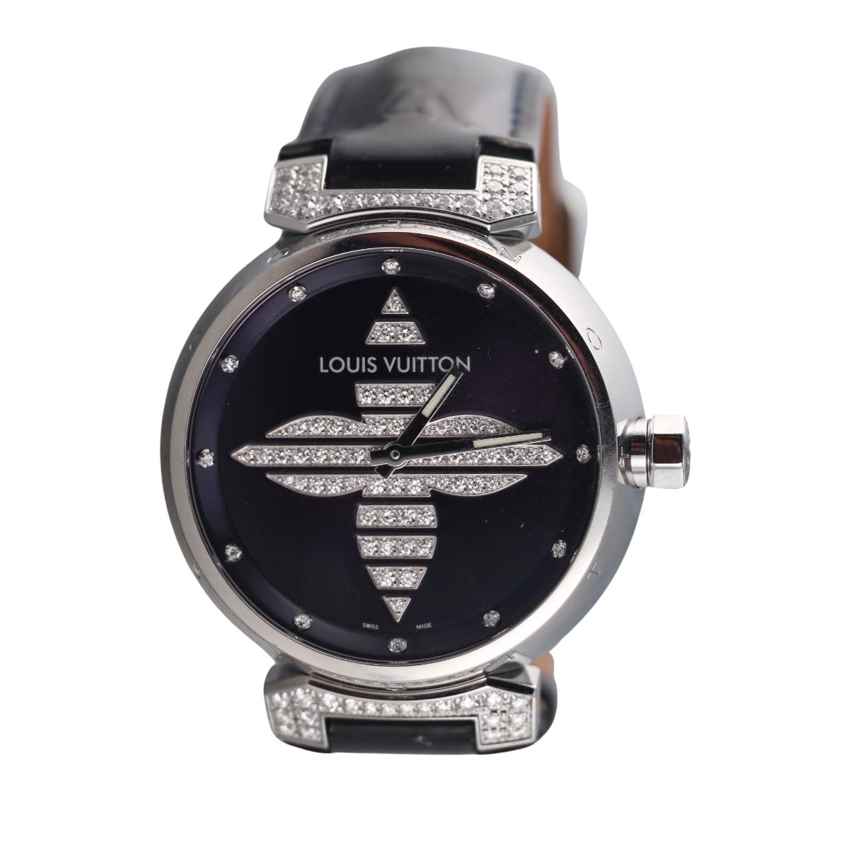 Louis Vuitton Tambour Diamond Ladies Watch Q111B