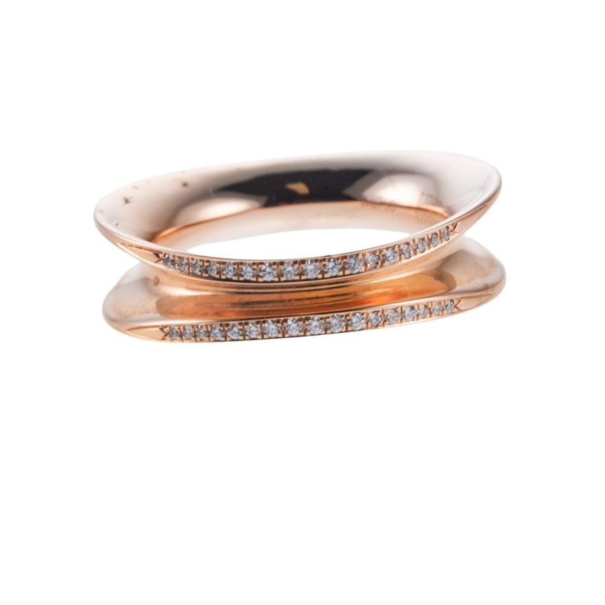 Chopard Rose Gold Diamond Band Ring