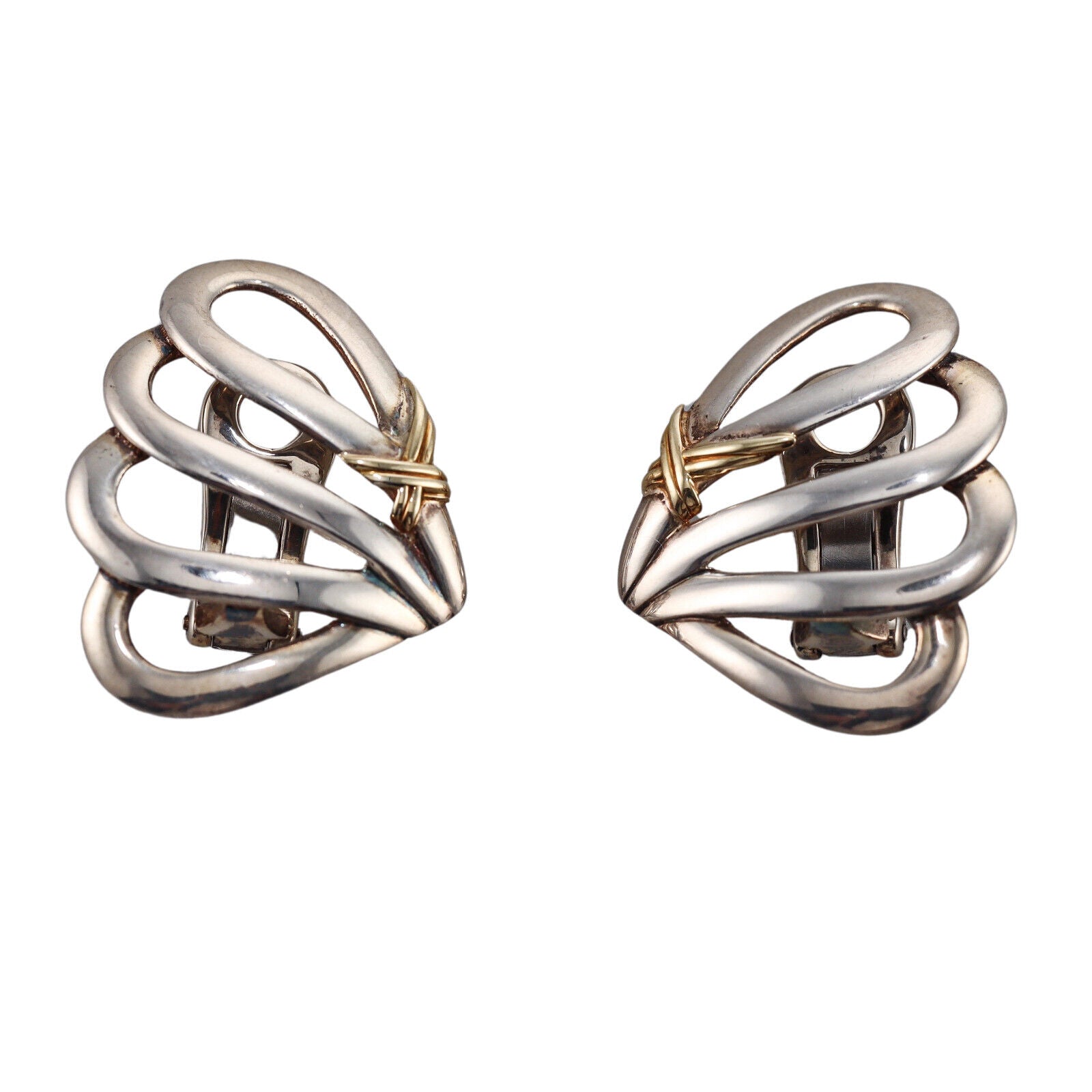 Christofle Gold Sterling Silver Earrings 009724