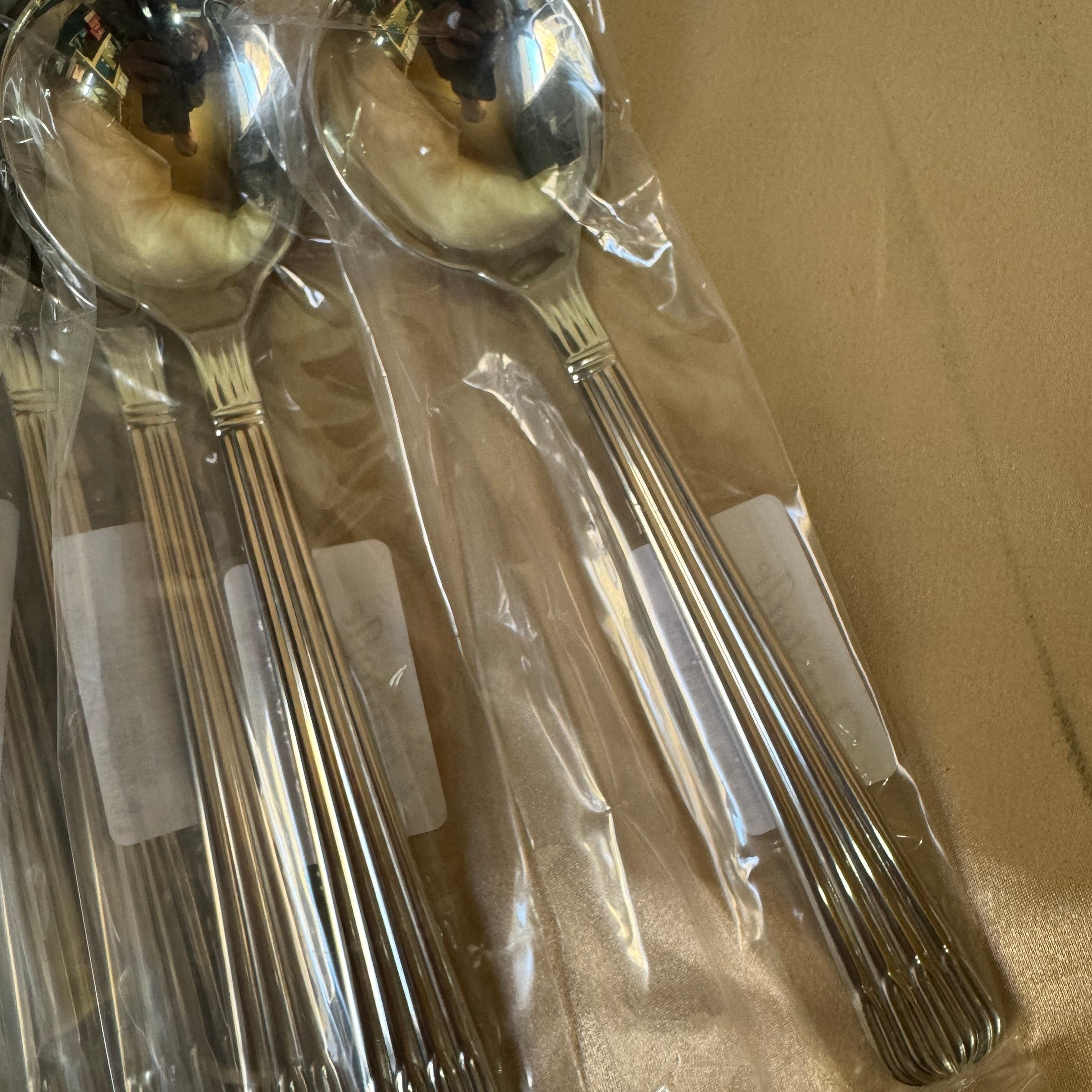 New Christofle Osiris Cream Soup Spoon Set of 6 2434101