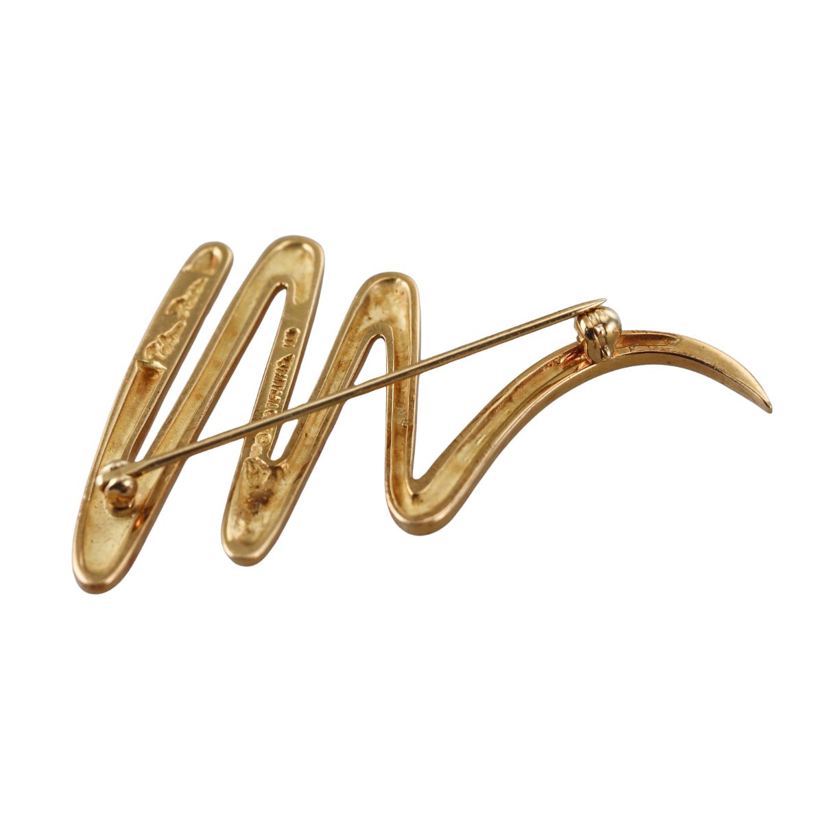 Tiffany & Co Paloma Picasso 18k Gold Zig Zag Brooch