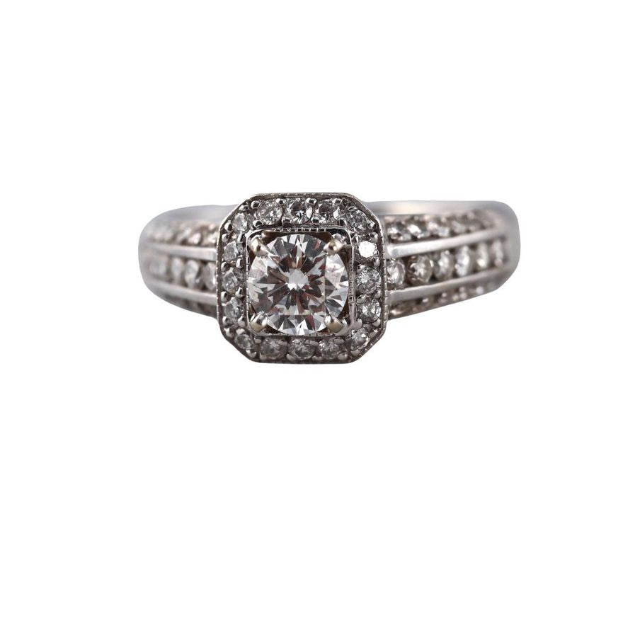 14k Gold Diamond Engagement Ring