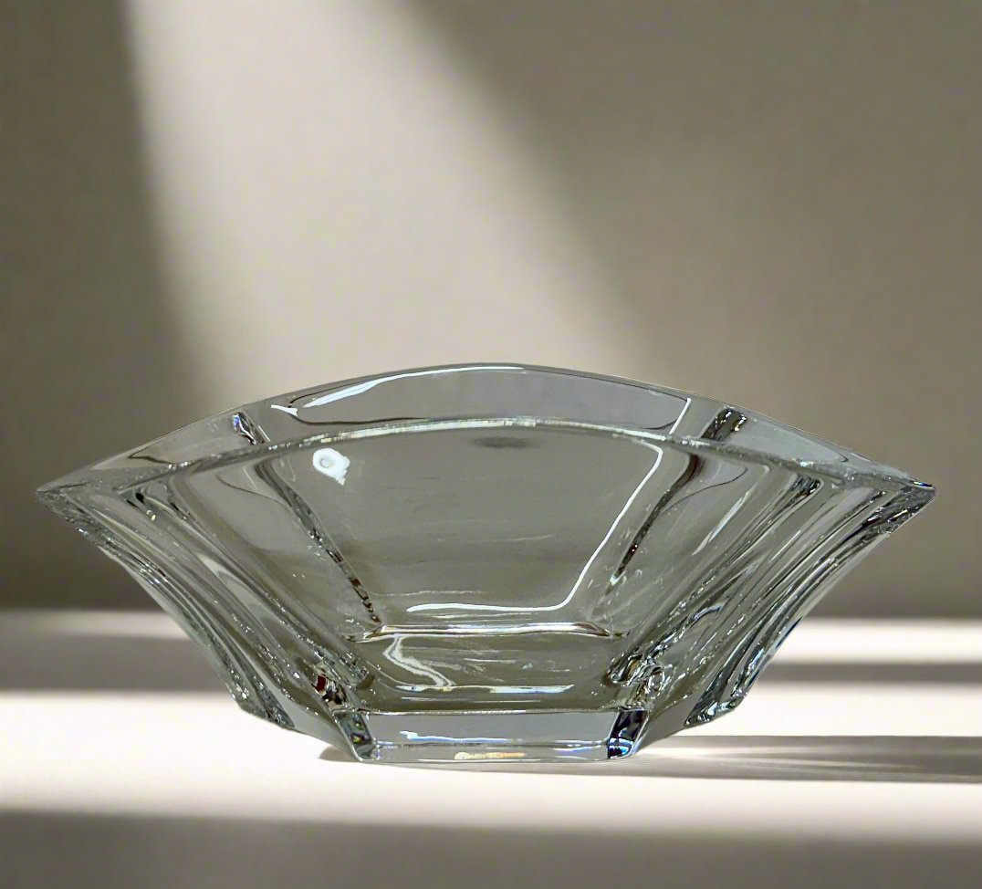 New Old Stock Baccarat Crystal Ginkgo Bowl 2100125