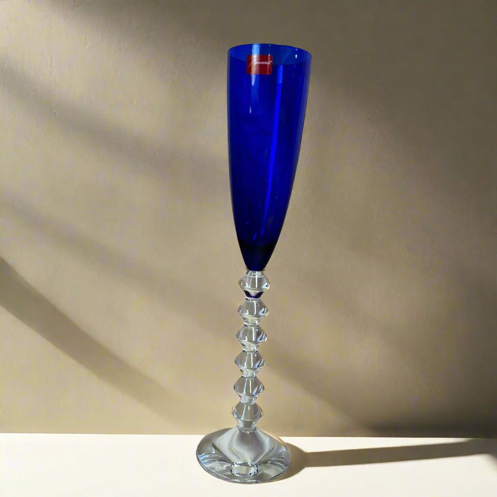 Baccarat Crystal Vega Champagne Blue Glass 2101569